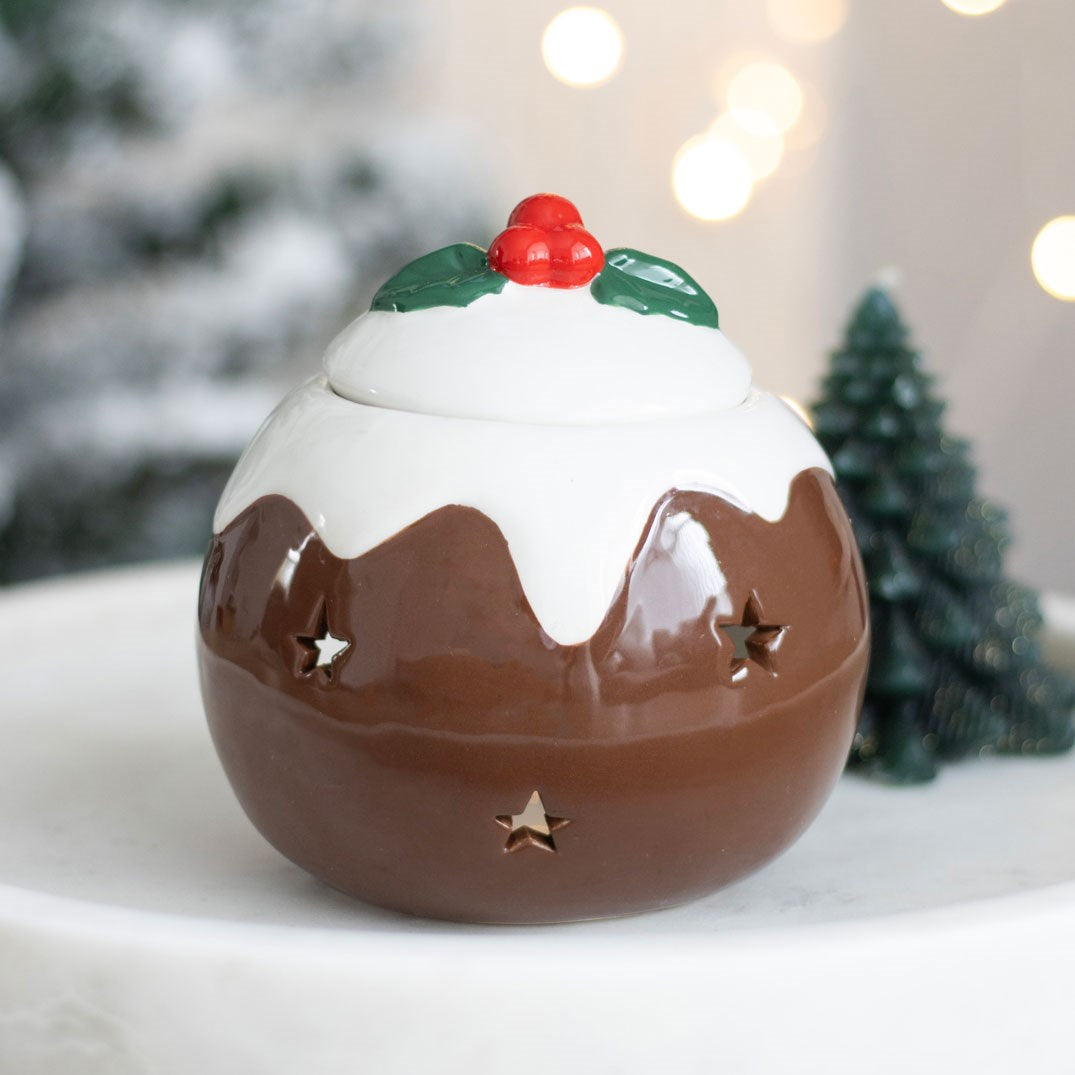 Christmas pudding wax burner