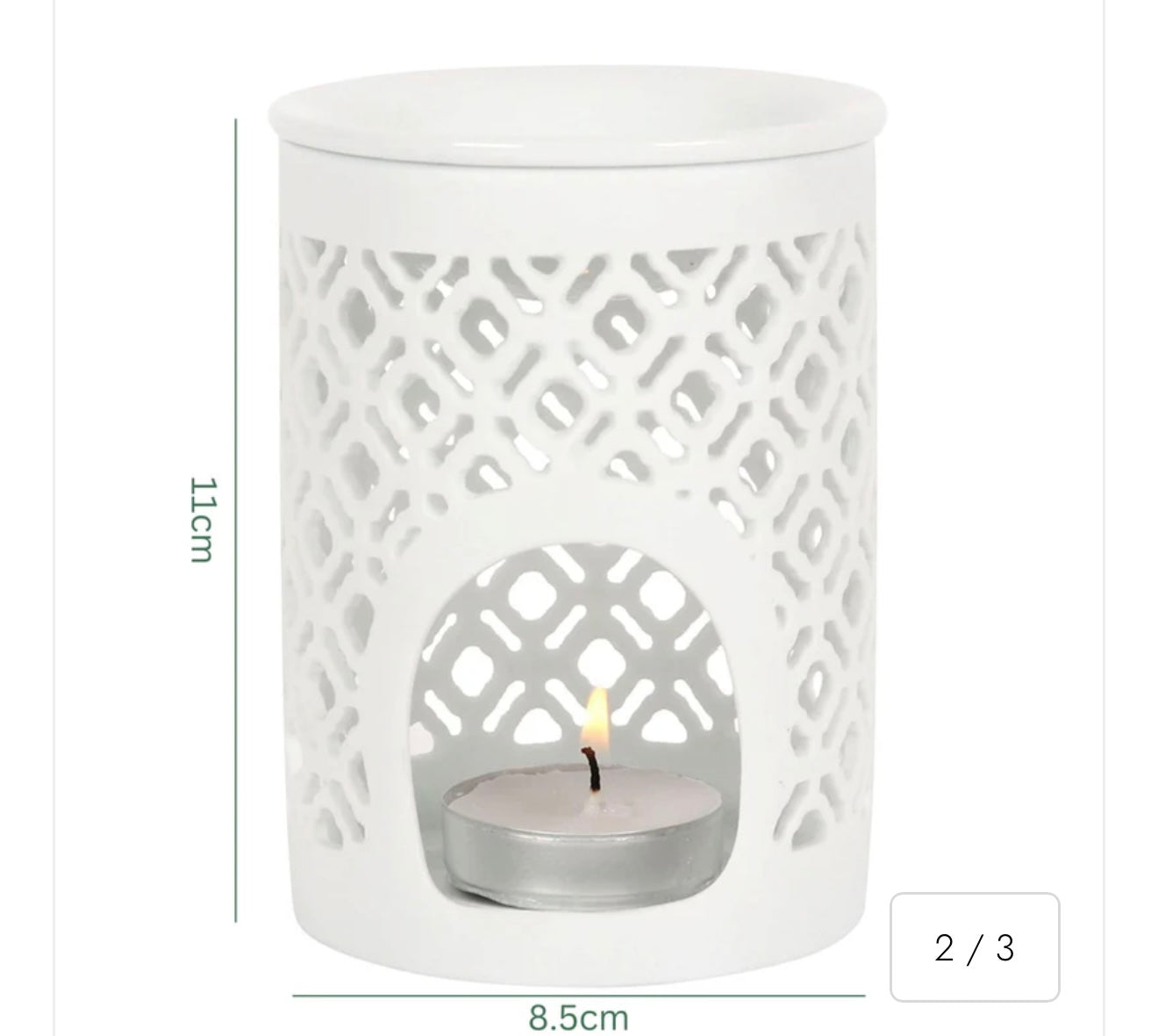 Lattice wax burner
