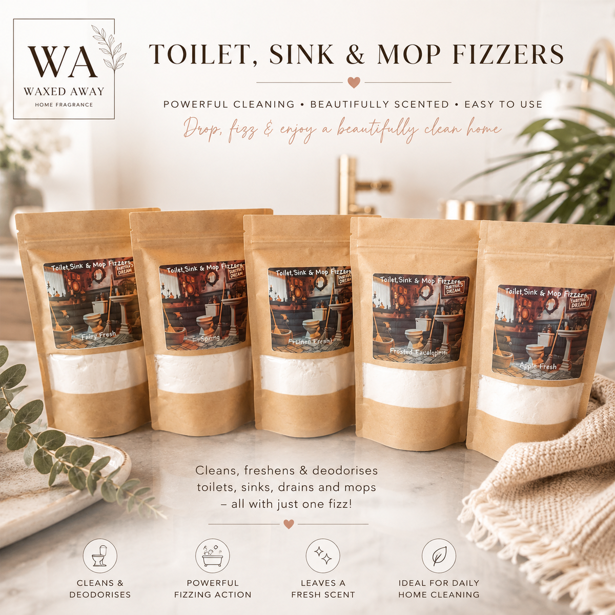 Toilet,sink,mop fizz