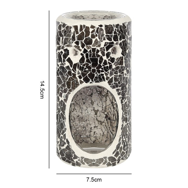 Gunmetal pillar wax burner