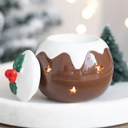 Christmas pudding burner