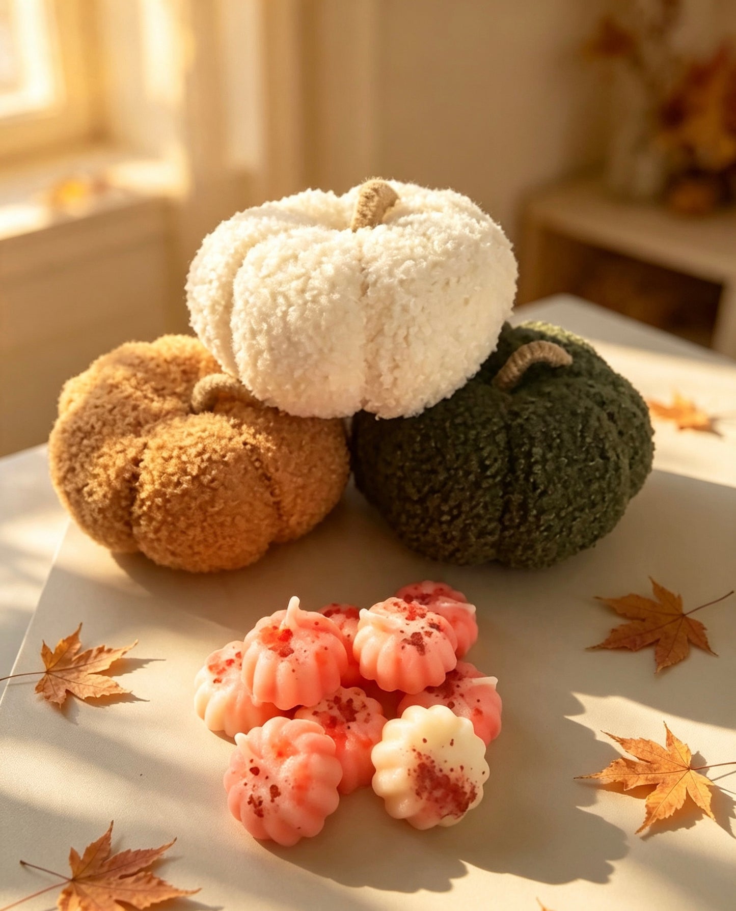 Autumn mini pumpkins