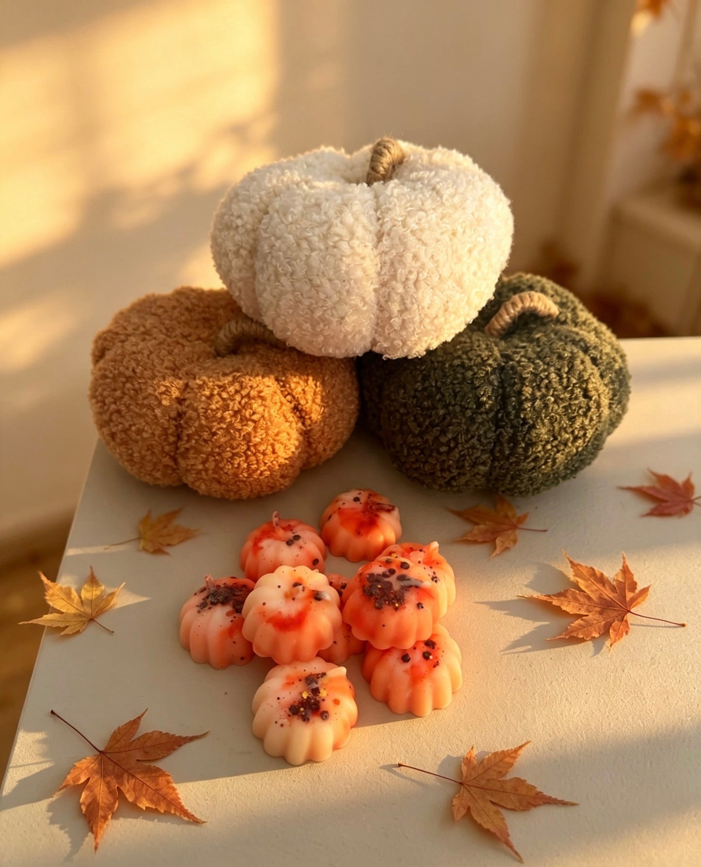 Autumn mini pumpkins