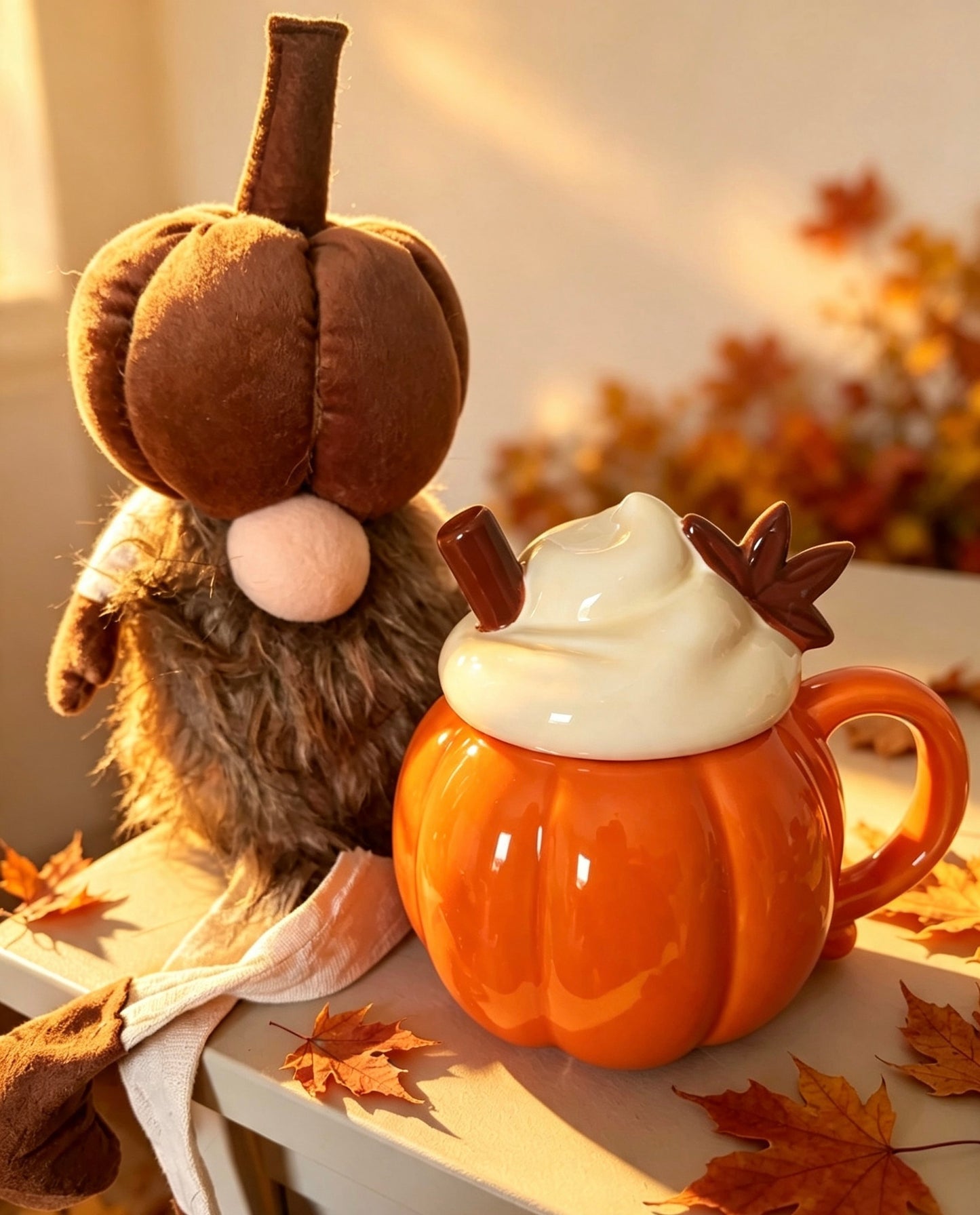 Orange pumpkin burner