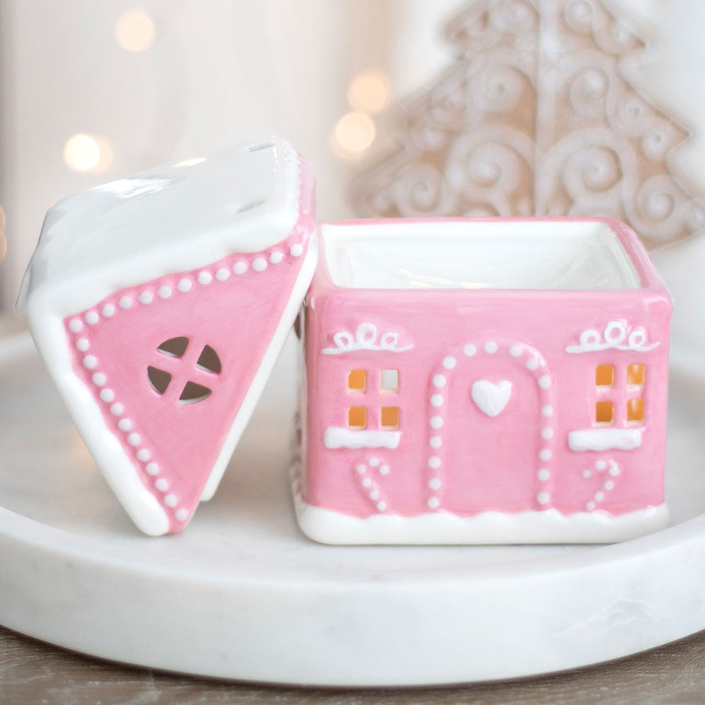 Pink gingerbread house burner