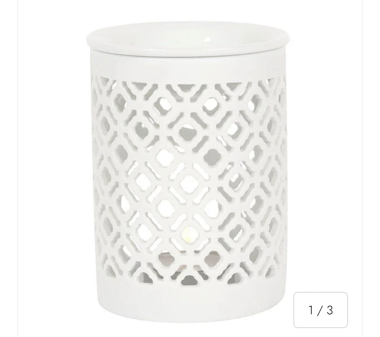 Lattice wax burner