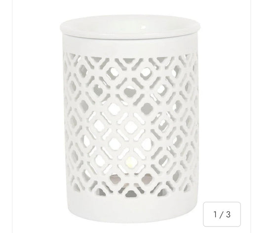 Lattice wax burner