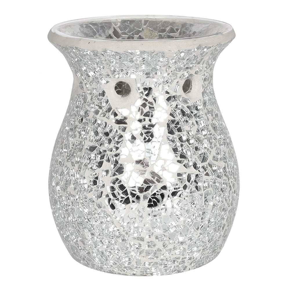 Crackle silver wax burner
