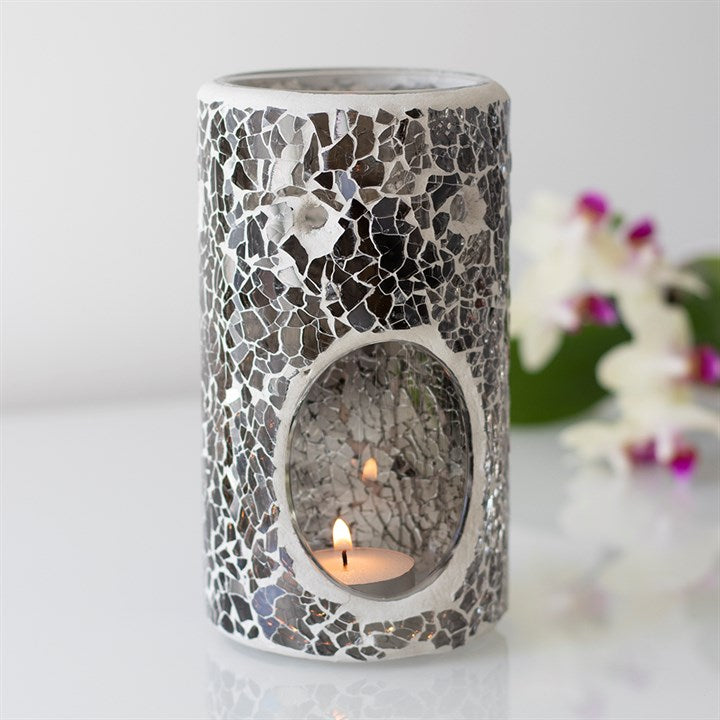 Gunmetal pillar wax burner