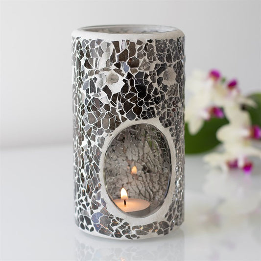 Gunmetal pillar wax burner
