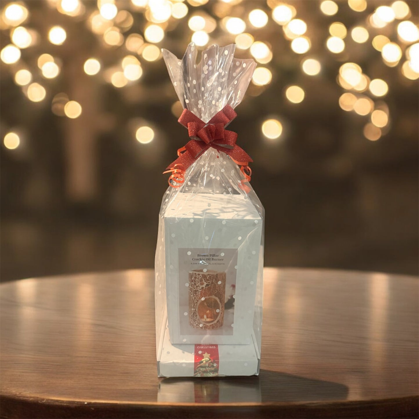 Brown pillar gift set