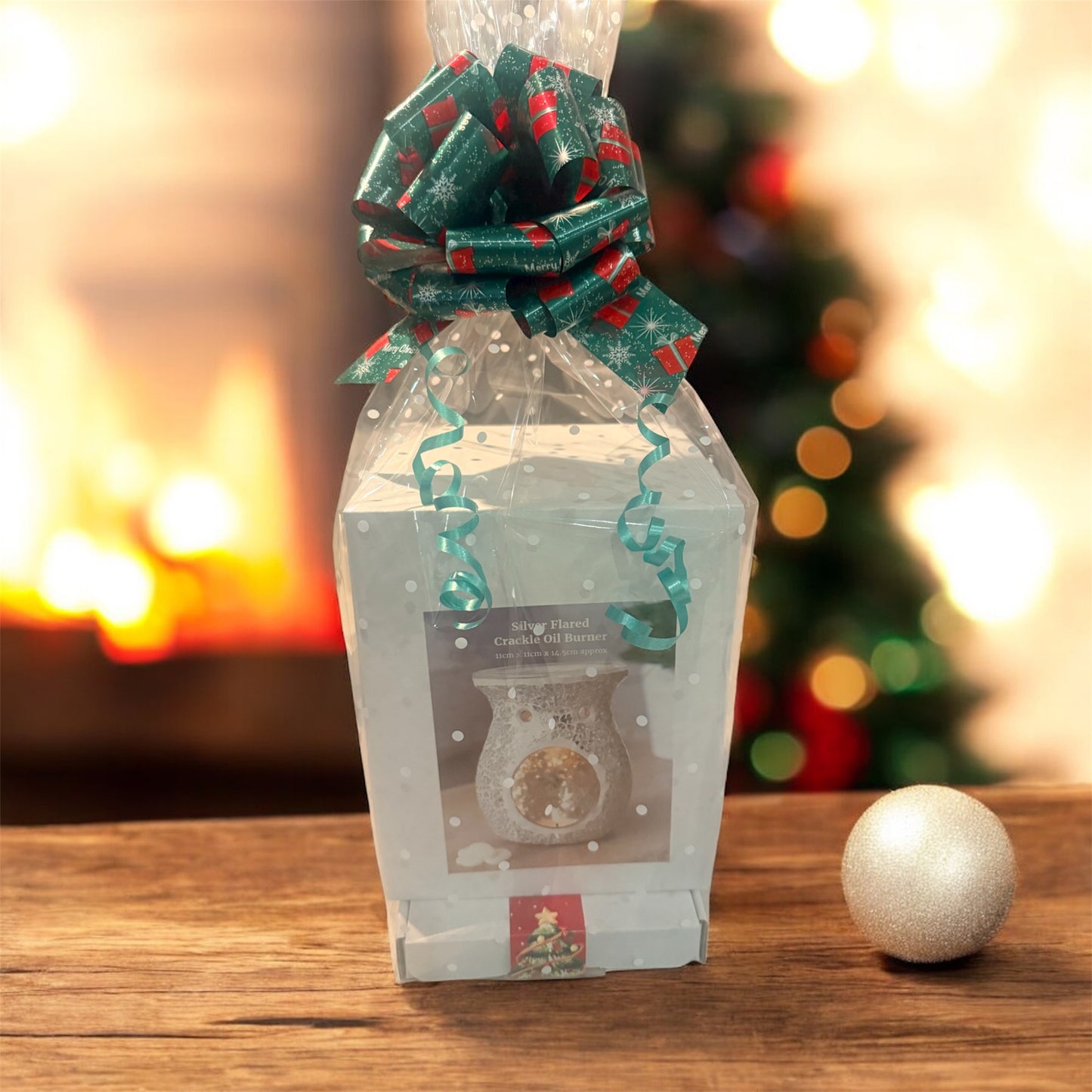 Silver crackle gift set