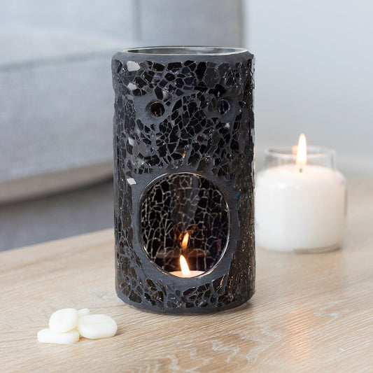 Black pillar crackle warmer